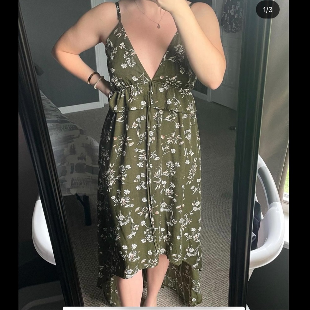 High low floral dress